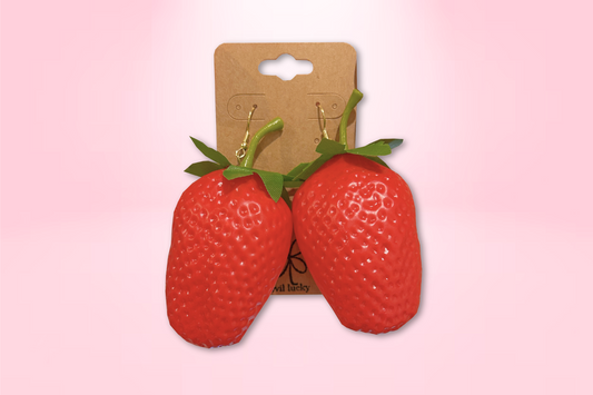Big Strawbewwy Earrings
